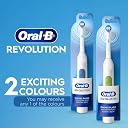 Oral-B Revolution AA Battery Electric Toothbrush For Adults, Long Battery Life, 2 Year Warranty By, IPX7 Water Resistant, Dentist Inspired Round Brush Head, Pack Of 1 gallery image