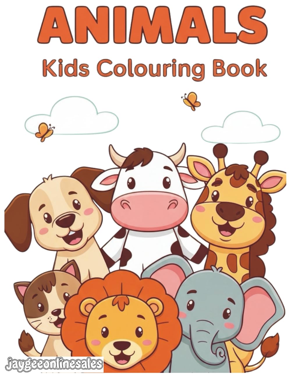 Colour the Animal Kingdom: Creative Pages Featuring Cute Wildlife for Children 50 Pages