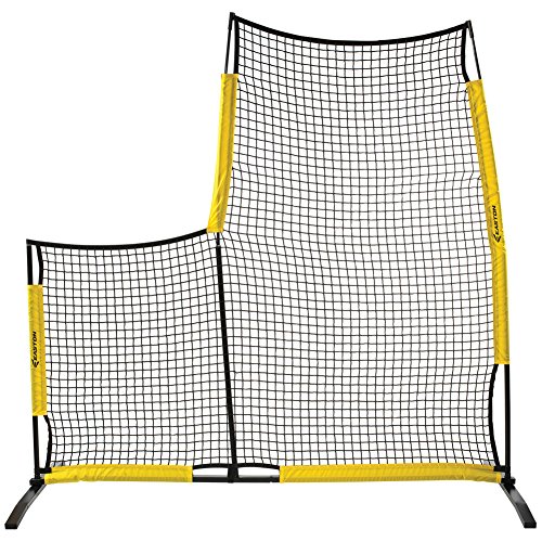 EASTON POP UP Pitching L Screen, 7FT W x 7FT H, Lightweight + Durable For Easy Transport, Aluminum, Steel, Fiberglass...