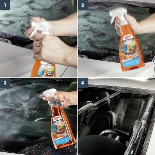 SONAX ScheibenEnteiser Sweet Home (1 Liter) taut sekundenschnell zugefrorene Scheiben auf, schützt vor Wiedervereisung und sorgt für klare Sicht | Art-Nr. 01373410