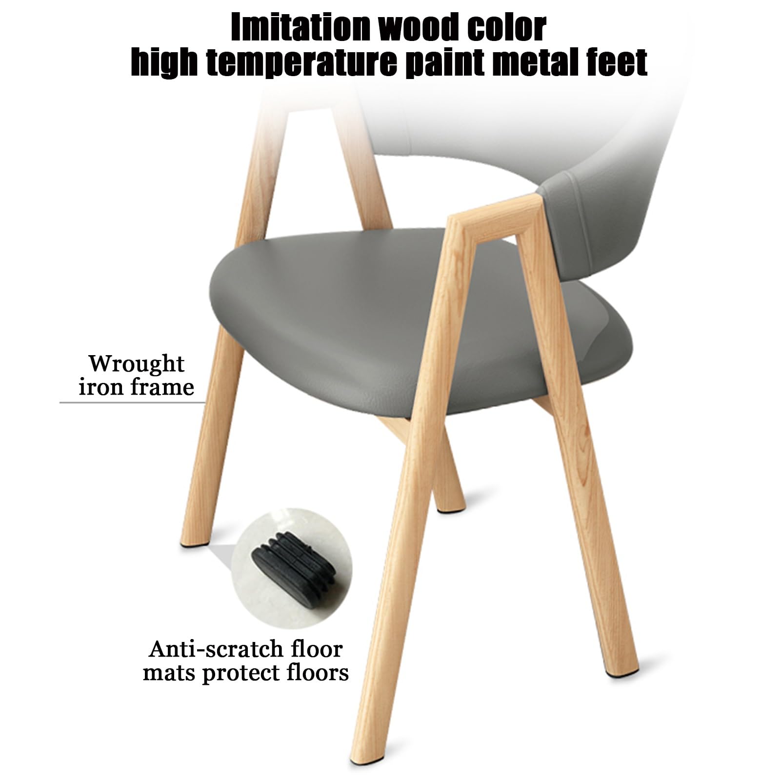 Modern Runde Konferenztisch-Set mit 4 Stühlen stilvoller Esstisch für Büro Empfangsraum & Esszimmer Metallbeine Khaki – Ideale per riunioni & kleine Küchen