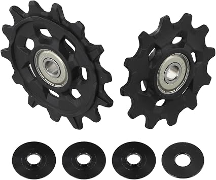 12T+14T Guide Wheel Pulley Set For SRAM 12-Speed Rear Derailleur, Quality Aluminium Construction, For XX1 X01 SX Models, Black