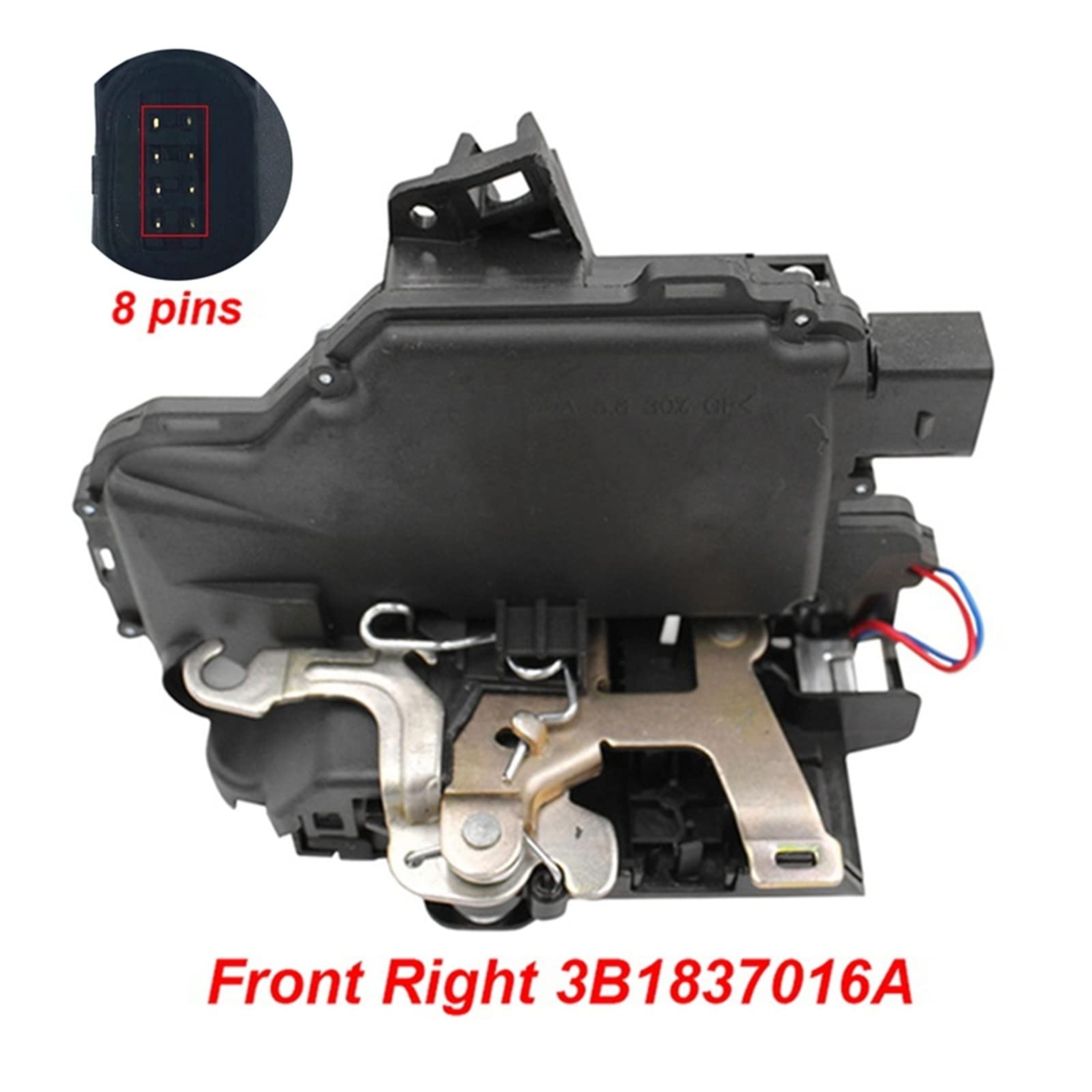 Porte Avant Droit Actionneur de verrouillage Noir dla Passat B5, Golf MK4, Toledo, Break, Berline, Seat, Arosa (Hatchback) 3B1837016A