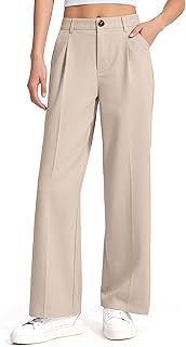 Girls Dress Pants Wide Leg Uniform Pants for Girls Preppy Clothes Size 7-14 Years