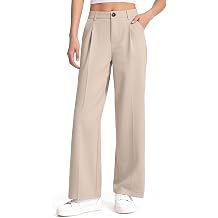 Girls Dress Pants Wide Leg Uniform Pants for Girls Preppy Clothes Size 7-14 Years