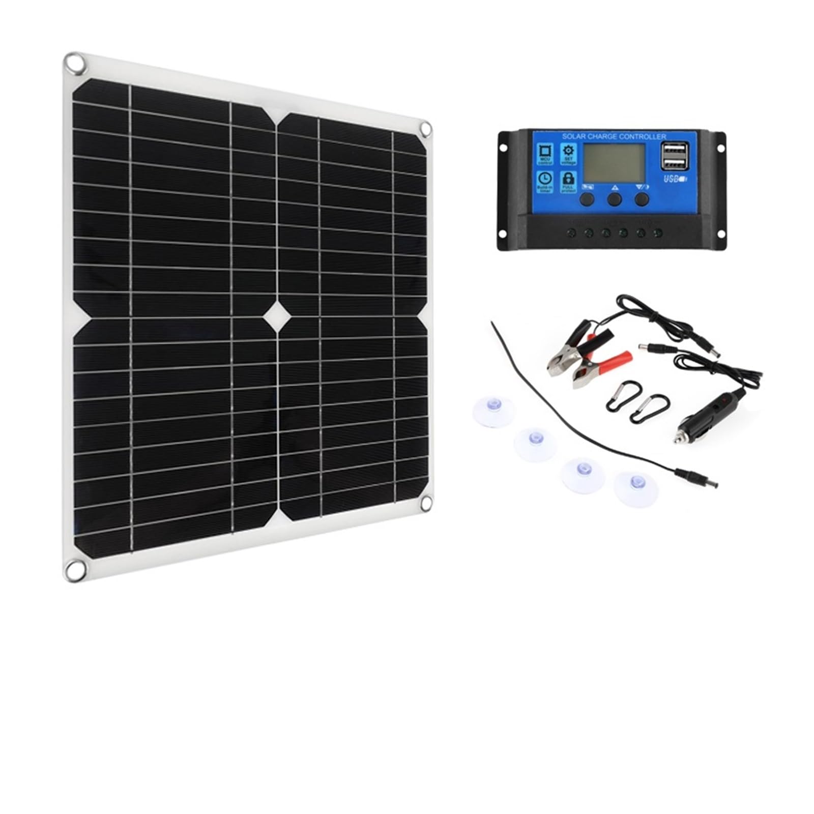 200W zestaw paneli słonecznych z kontrolerem przenośna ładowarka słoneczna do akumulatora bankowego samochód kempingowy łódź RV płyta słoneczna(200W 30A Controller)