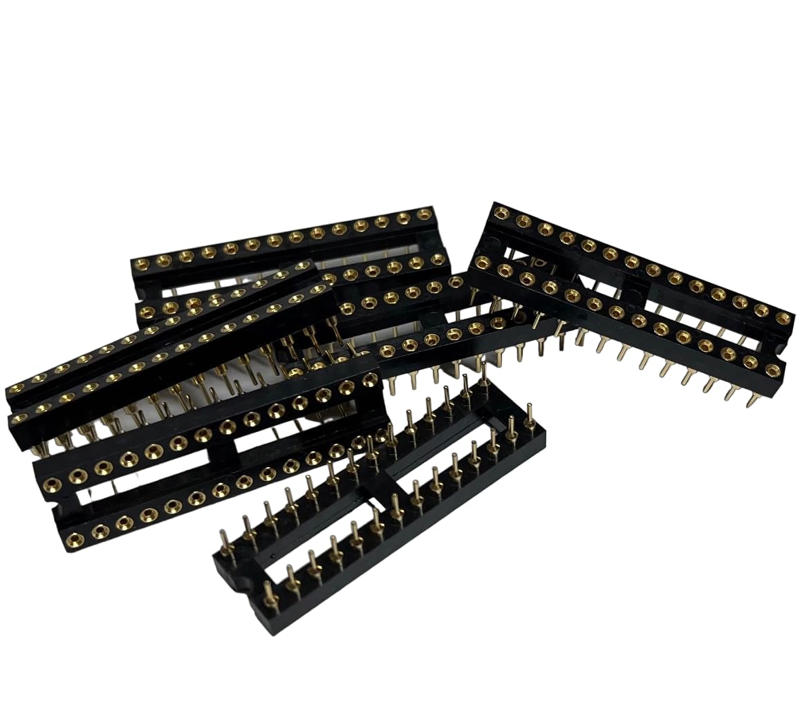Ic Socket 50 Pieces 8-Pin DIP/SIP S - Gold Plated Machined Pins, Solder ...