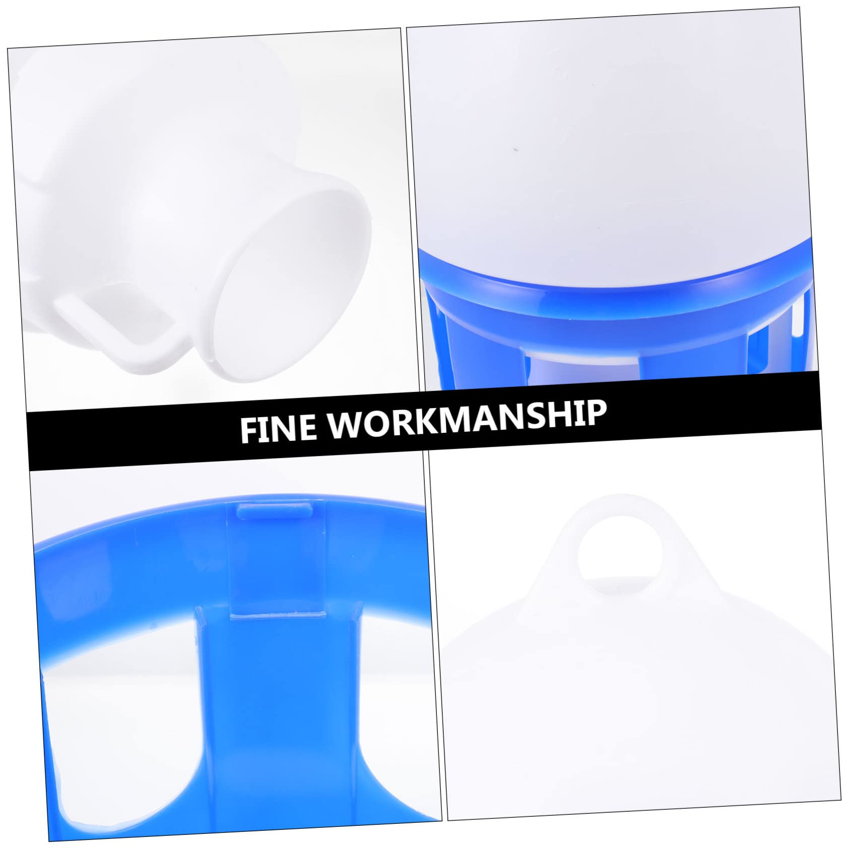 Bebedero para Palomas de Gran Capacidad, Contenedor Colgante | Pvc Azul, Diseño Redondo Desmontable, Fácil de Limpiar, Uso para Loro y Paloma