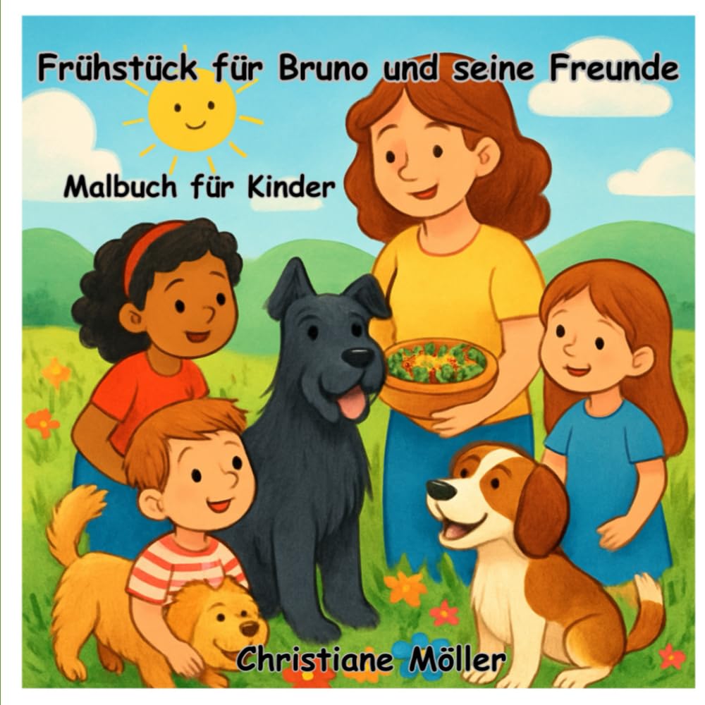 Malbuch Hundeernährung - Lernen und Ausmalen: Gesunde Hunde – Malspaß für Kinder