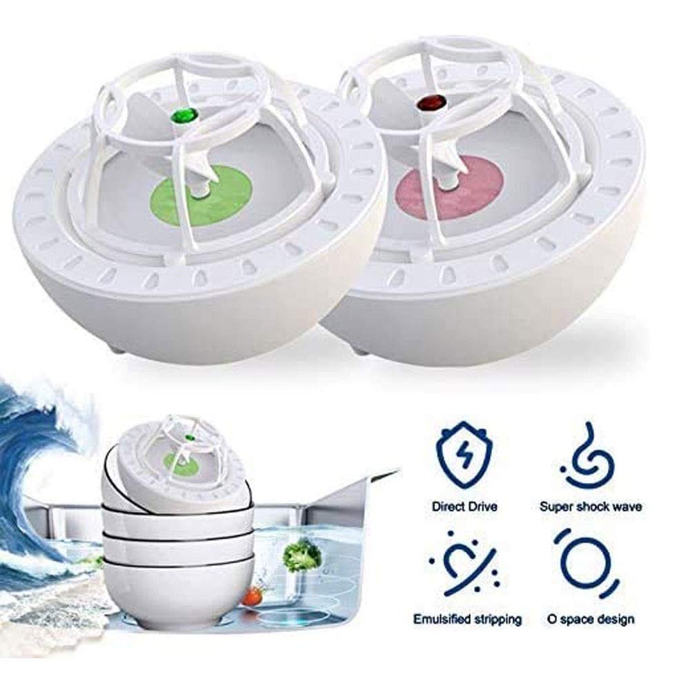Lavavajillas portátil Mini USB, Lavavajillas domésticos, Lavavajillas ultrasónico portátil, Fregadero multifunción ultrasónico para Lavar Platos Verduras y Frutas (Color : Green)