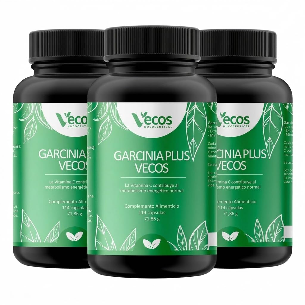 Garcinia Cambogia con Vitamina C y Cromo – Complemento Alimenticio en Cápsulas -114 Cápsulas (342 Cápsulas)