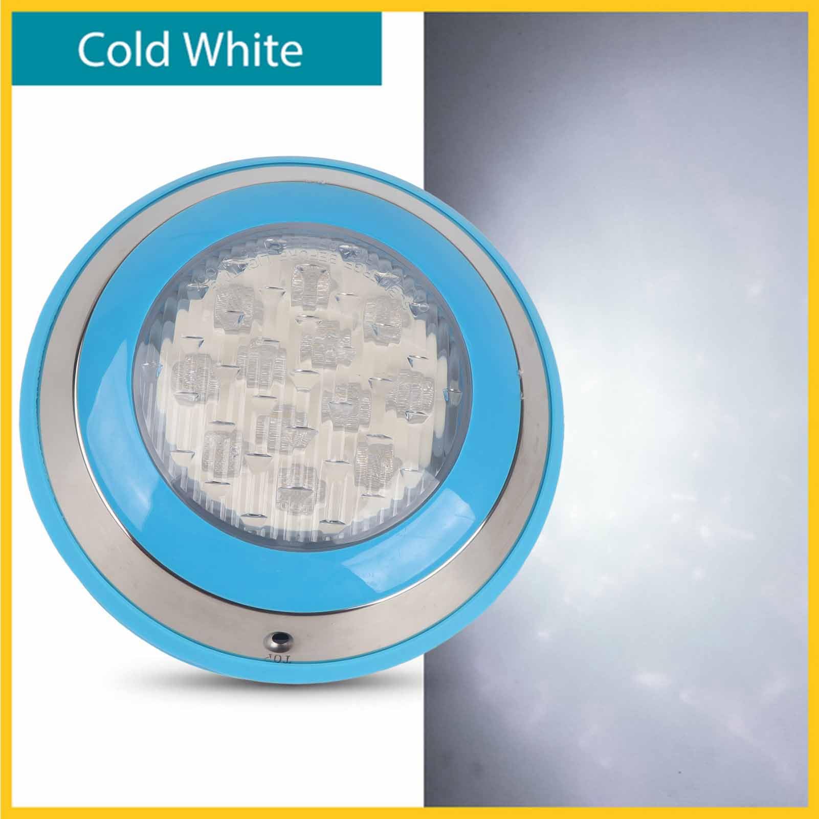 Cocoarm LED-Schwimmbadleuchte, Edelstahl-Unterwasserwandleuchte, AC12 V, IP68, Weißes Licht, 28 cm, Poolbeleuchtung für Hotelschwimmbäder, Aquarien und Teiche (12W)