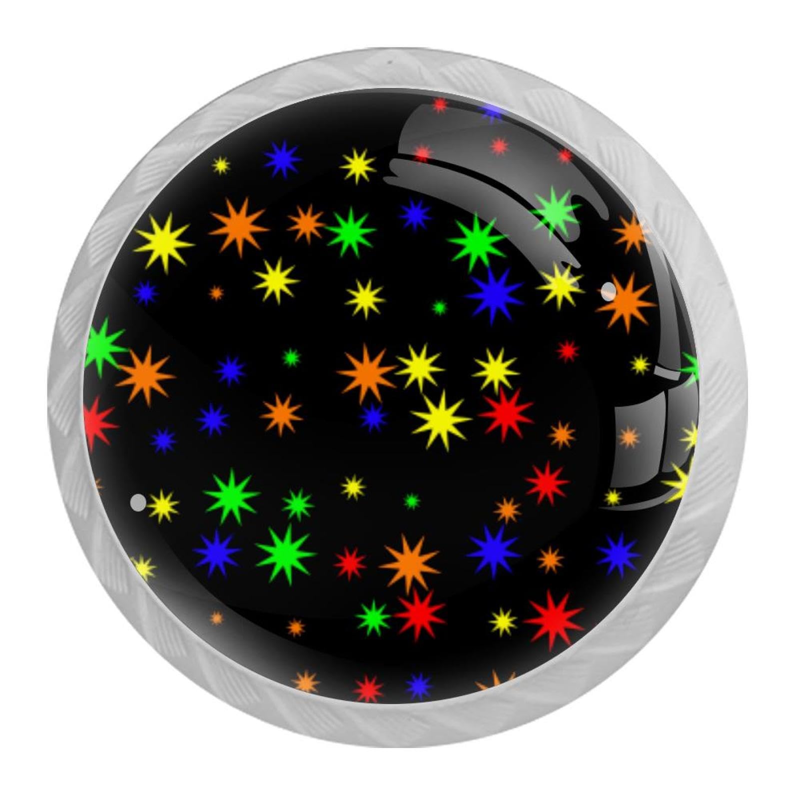 Tqmspg Multi Colorful Stars Pattern
