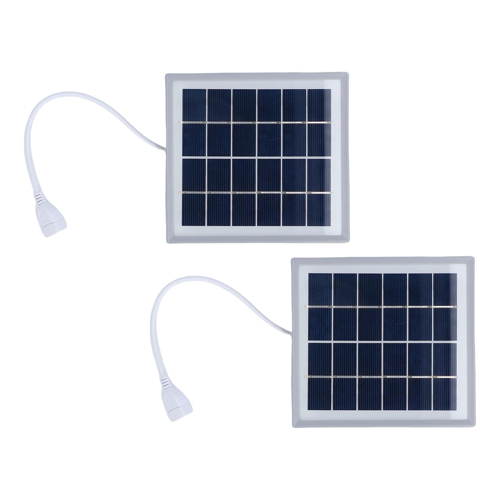 Panneau Solaire, Chargeur Solaire USB Monocristallin avec Support, Panneau Léger 5W pour Le Camping et la Randonnée