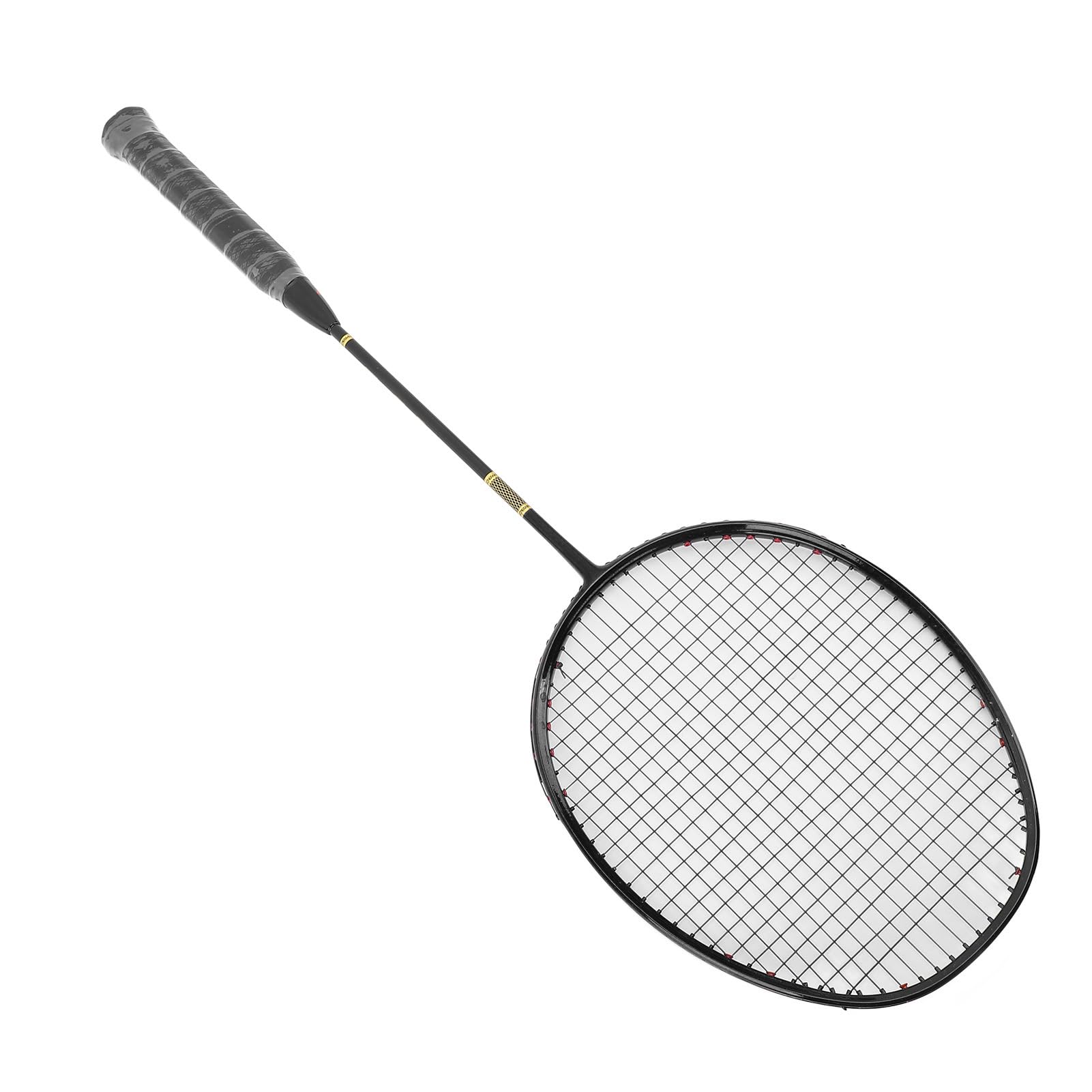 Raqueta de Bádminton de Fibra de Carbono con Práctica Bolsa de Almacenamiento para Raquetas para Principiantes o Jugadores Profesionales (Black)