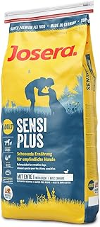 JOSERA SensiPlus (1 x 15 kg) | Adult | Premium Trockenfutter für ausgewachsene empfindliche Hunde | Ente & Reis | mit viel Biotin für gesunde Haut & Fell | weizenfrei | Hundefutter | 1er Pack product image