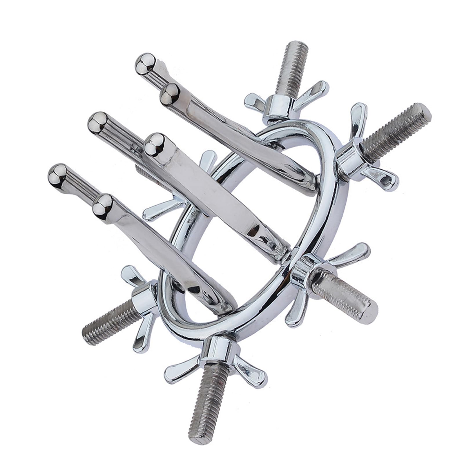 Expansor anal vaginal de metal, dilatador anal ajustable espéculo, dilatación anal plugs para fisting juguete sexual para hombres y mujeres, juguetes anales para parejas (A)