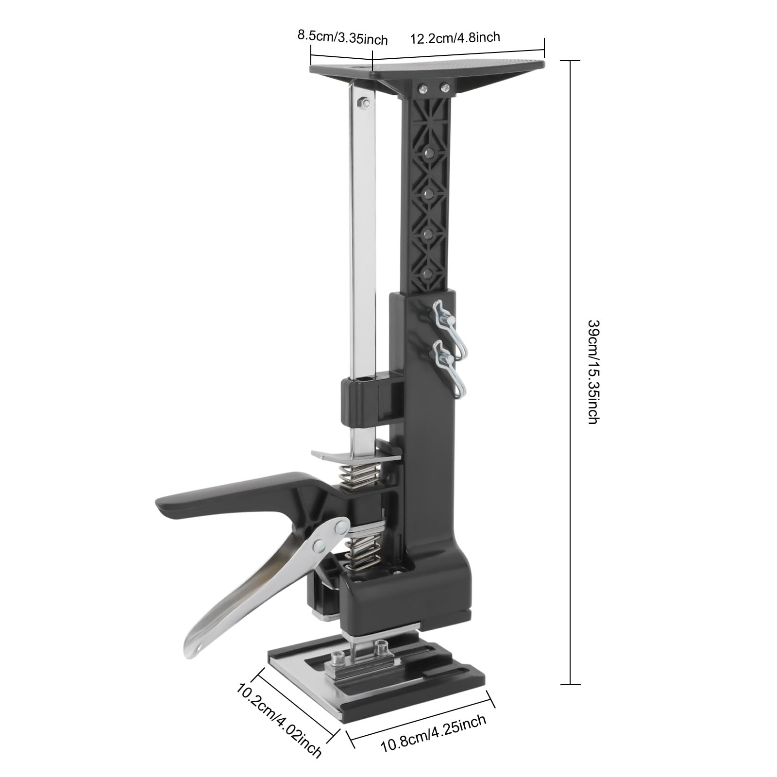 Giciashop 2 Pack Cabinet Jacks, Hand Lifting Jack Tool 3rd Hand Support System, Adjustable 0 to 23.4