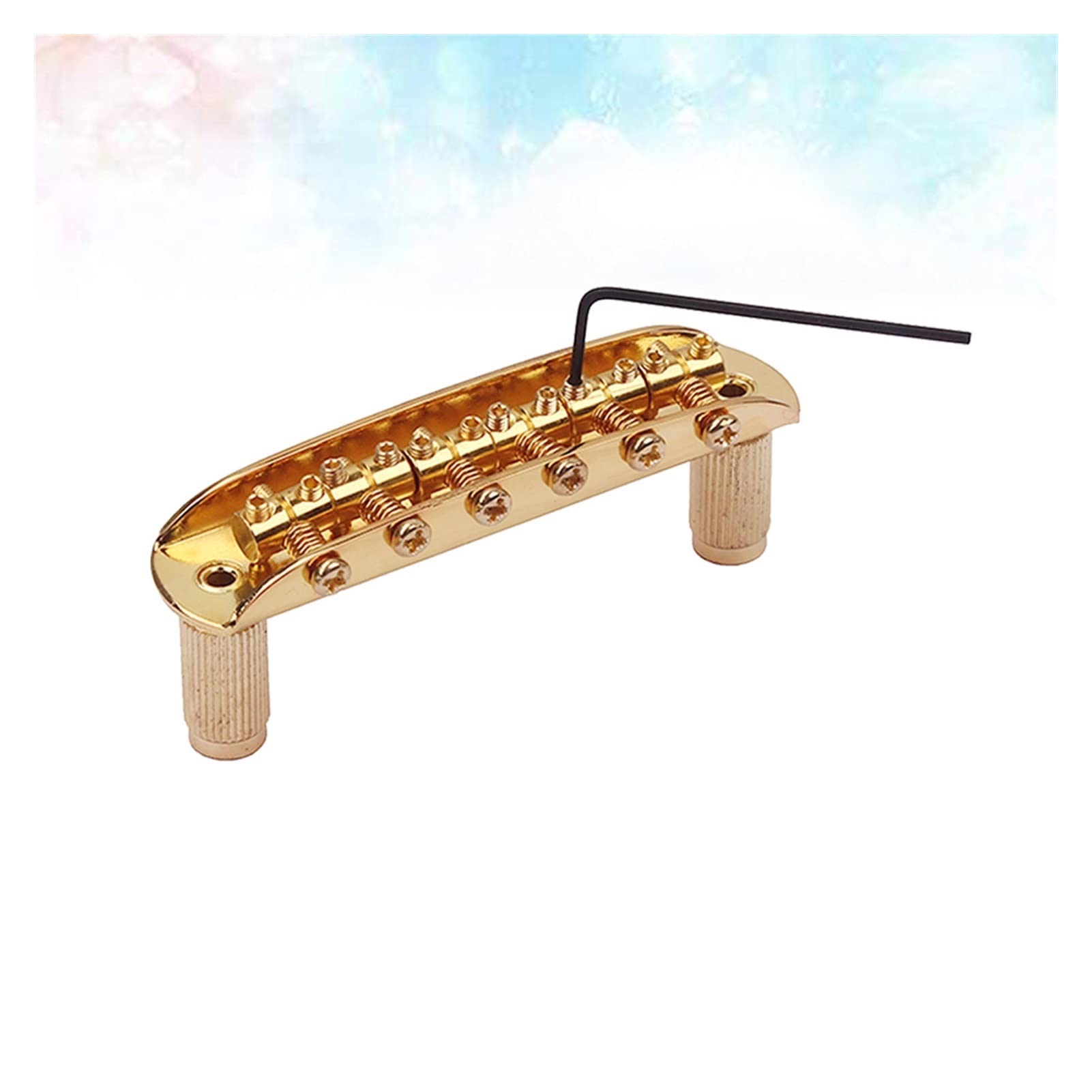 Parti di ricambio chitarra Parti Di Chitarra Dorata Ponte Da Sella Per Accessori Per Chitarra Elettrica