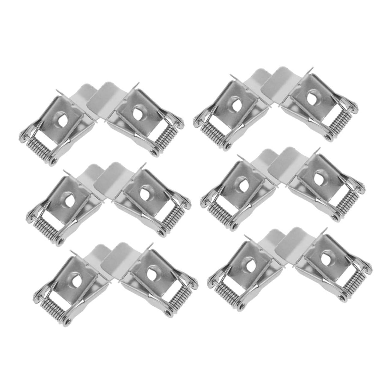 DOITOOL Downlight Retaining Spring Clip 2 Hole High Hardness Spring Clips for Panel Lamp Easy Install Ceiling Light Clamps