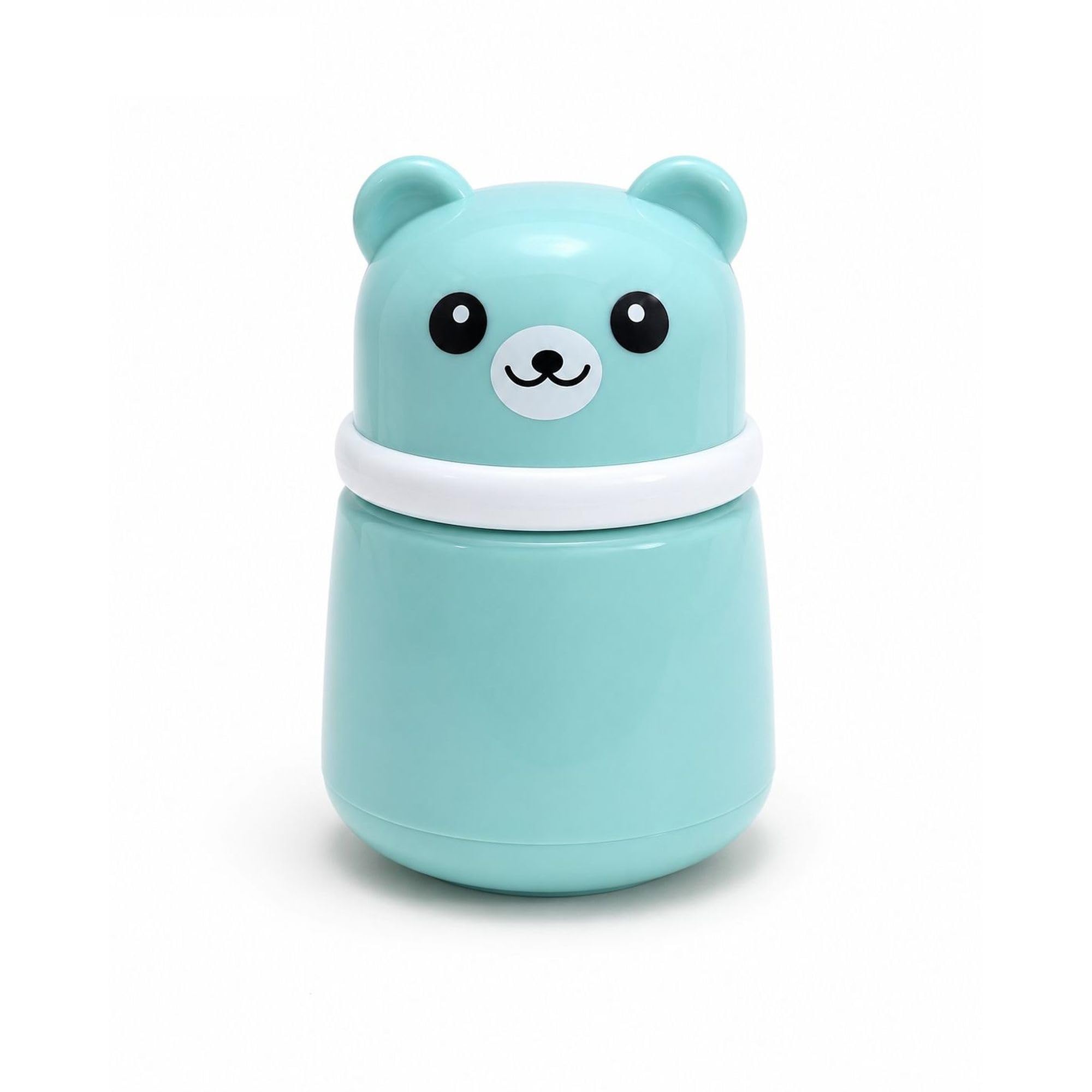 Hi Mom Bear Baby Powder Puff Container with Soft Sponge Puff BPA Free Refillable Talcum Powder Applicator Portable Powder Box for Newborn Infant Toddler Baby Care - Blue-image-13