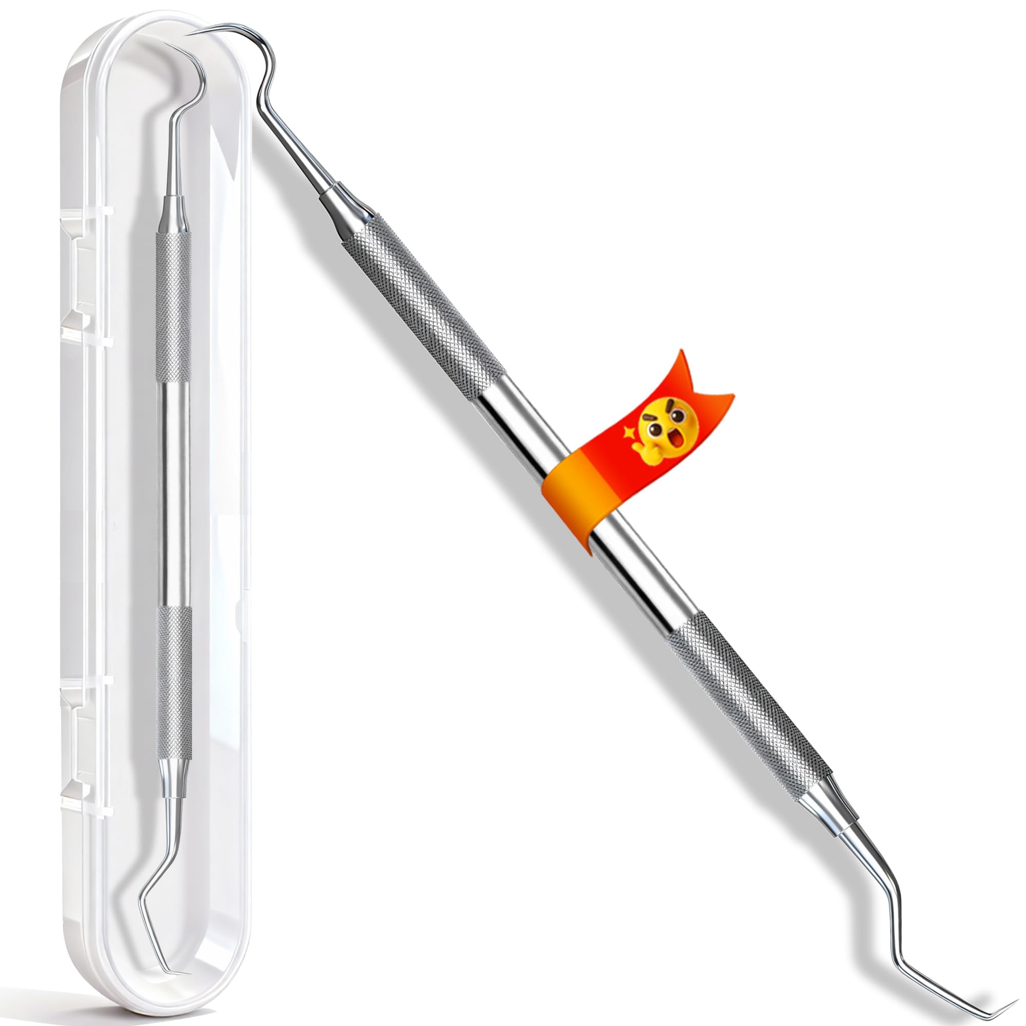 G CATACC Dental Tool Metal Dental Pick Stainless Steel Tooth Scraper Plaque Tatar Remover for Teeth Cleaning Oral