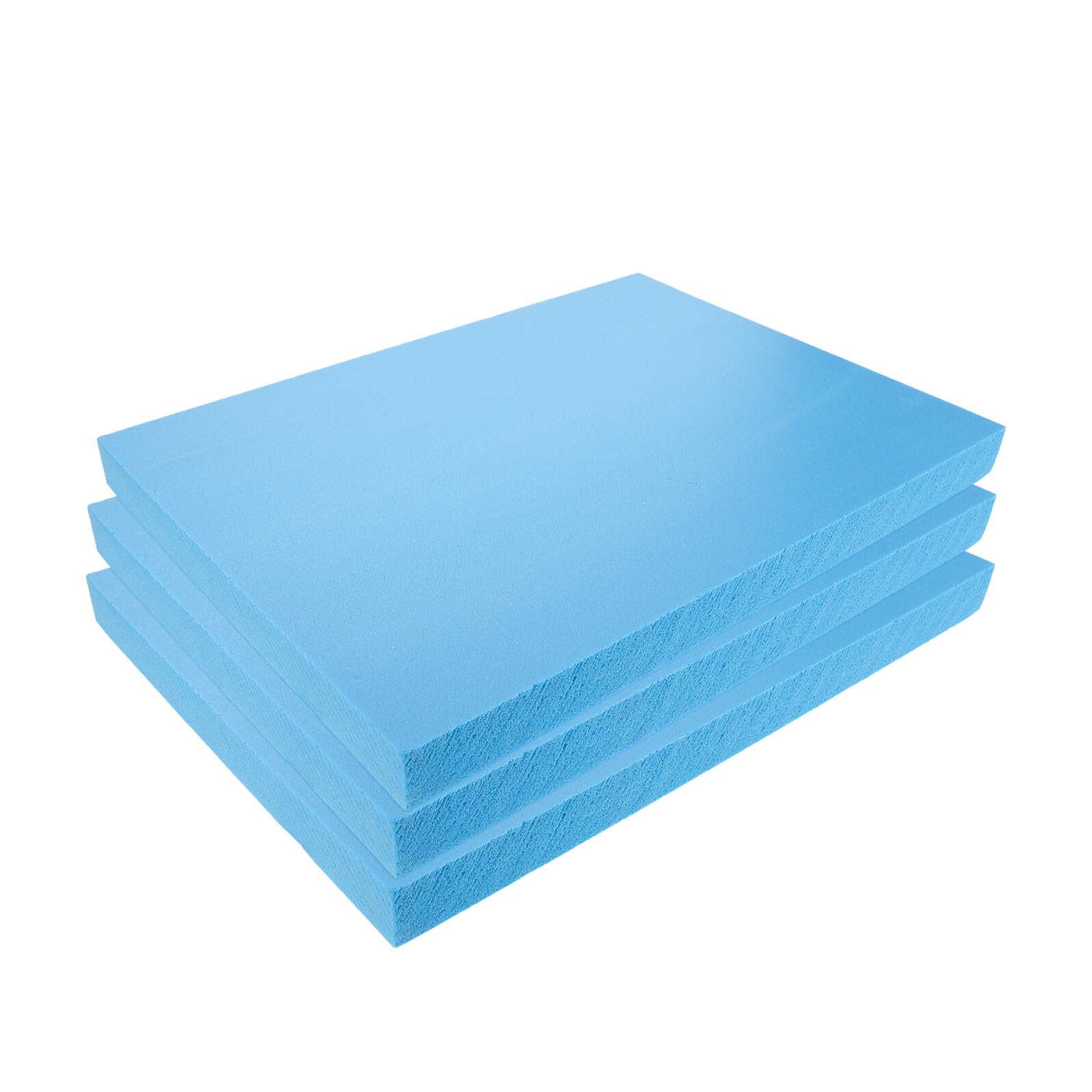 TOVINANNA Juego de 3 Láminas de Espuma de Alta Densidad Azul 30X40X3 CM para Manualidades Base para Dioramas y Jardines Miniatura Material para Modelado DIY y Escenografía Artística
