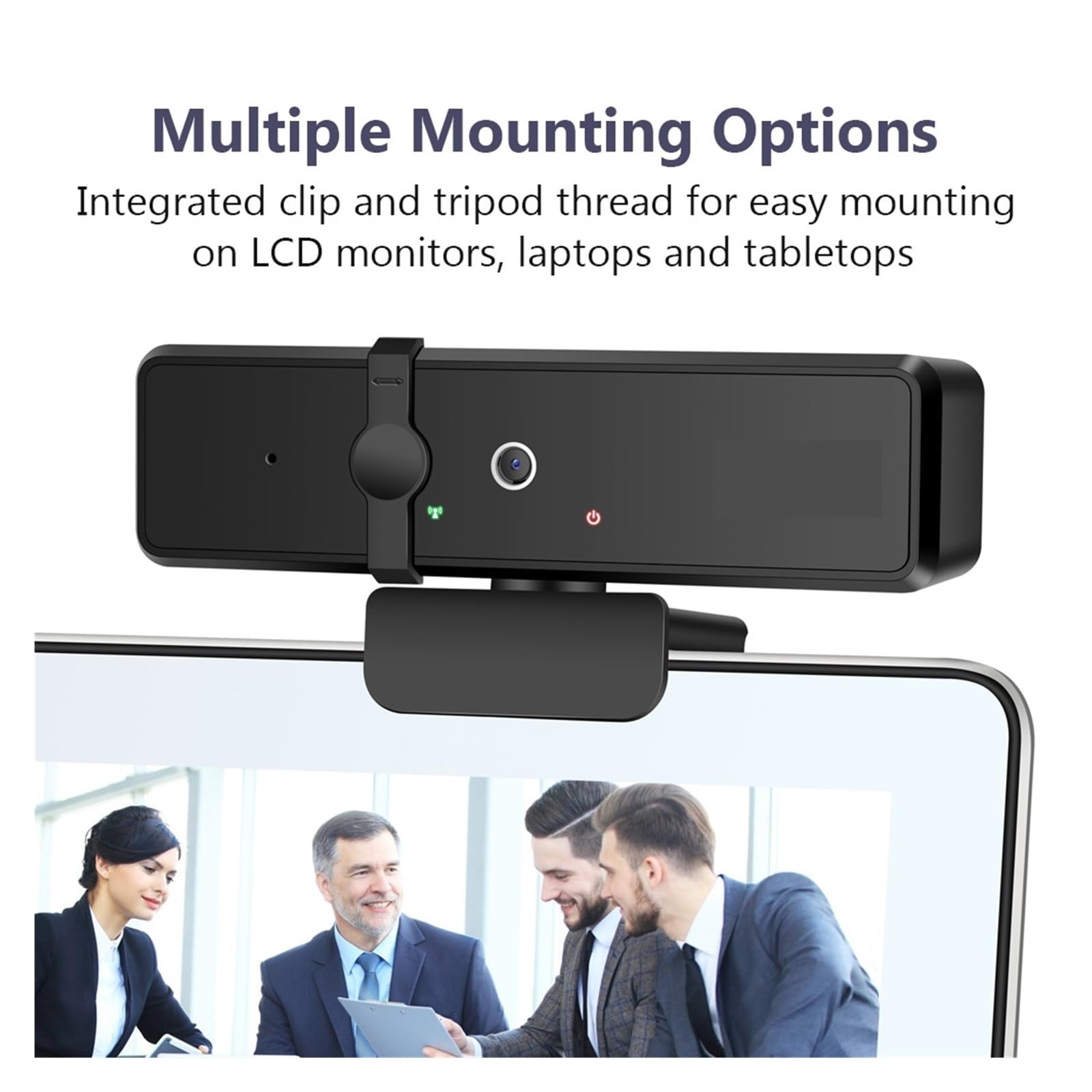 Webcam 4K Full HD Mini cámara con micrófono 30fps USB for PC Laptop Video Shooting Camera Webcamera