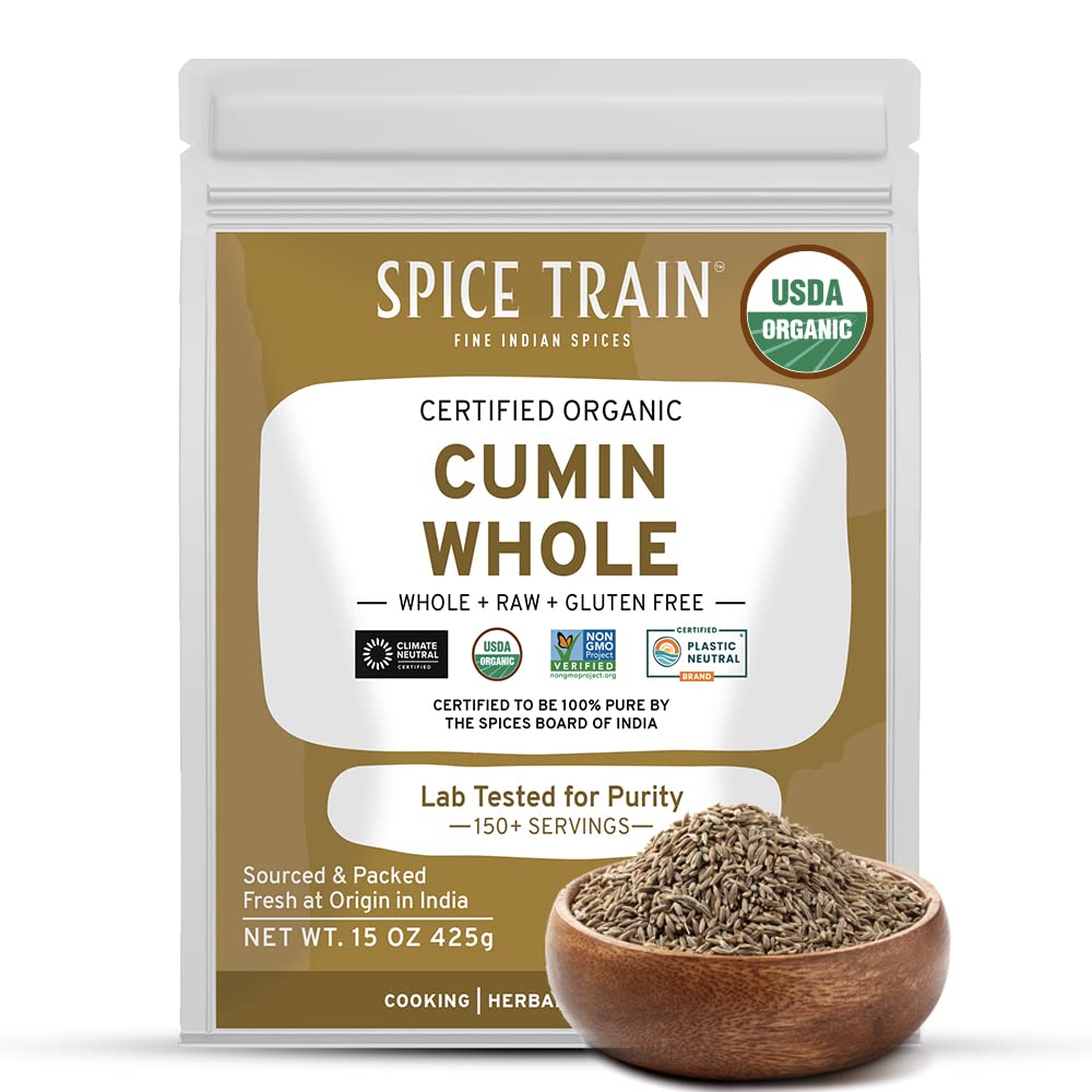 HANDPICK Cumin Seeds (397g/14oz) Non GMO, Gluten Free, 100% Raw, Sourced from India, Excellent Flavor, Aromatic, For Tempering, Spice Blends and Seasonings, Packed in Resealable Ziplock Pouch