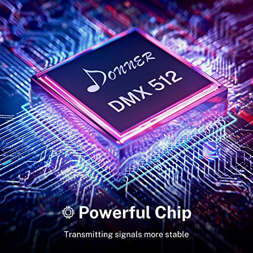 Donner Wireless Dmx Controller With 3 Receiver Built-In Battery & 1 Transmitter Dmx512 Wireless Rechargeable Transmitter & Receiver Dj 2.4G Stage Lighting Control 4Pcs #TOP6