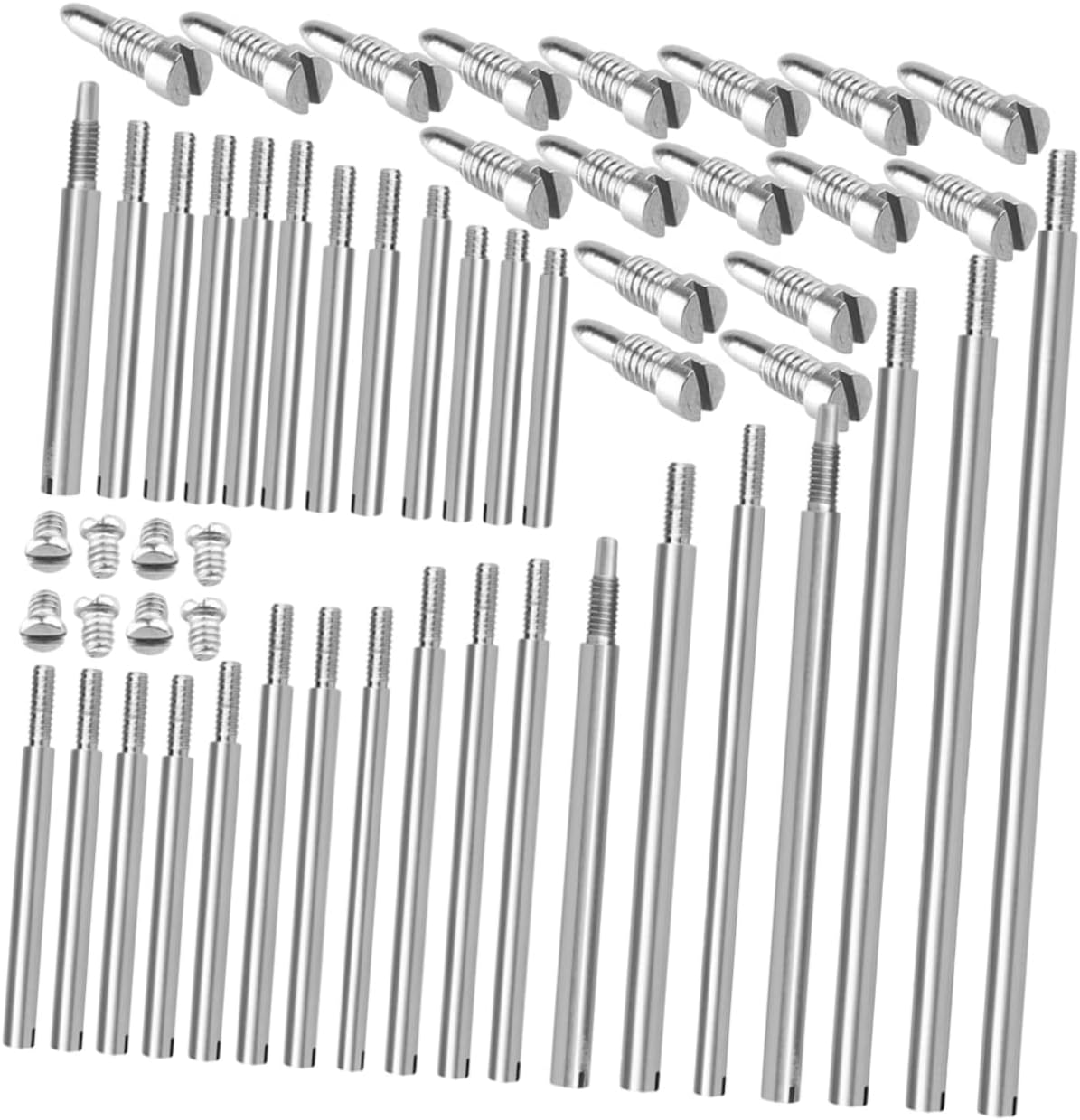 Abaodam 3sets Bassoon Repair Parts Kit Rollers Screws and Pads Wind Instrument Maintenance Tool for Bassoon Clarinet Flute and Saxophone Repairs