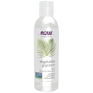 NOW Solutions Vegetable Glycerin 100 Pure Versatile Skin Care Softening and Moisturizing 4-Ounce