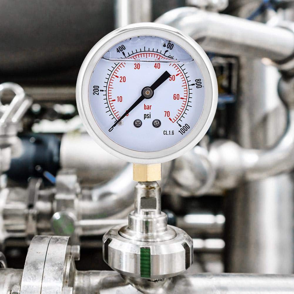 0-70bar Manometer 1/4BSP Y60 Manometer 0-1000psi Radialdruckmesser