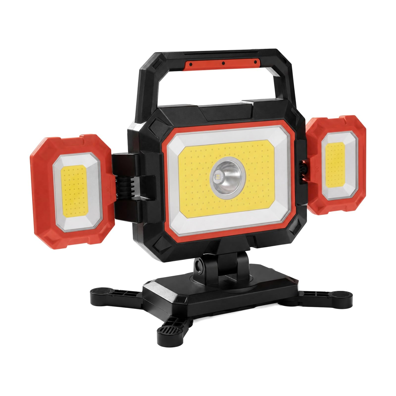 4000LM Rechargeable LED Work Light Magnetic Shop Lamp with Red