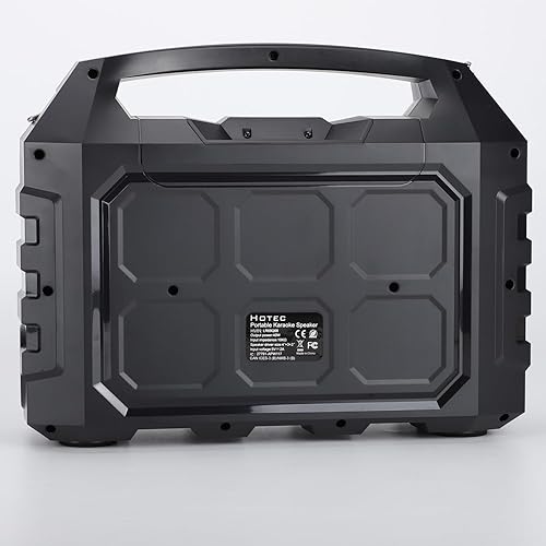 Miniatura 9 de Hotec Sistema de altavoces PA portátiles inalámbricos, potente máquina de karaoke Bluetooth con micrófono inalámbrico dual para bodas, fiestas,