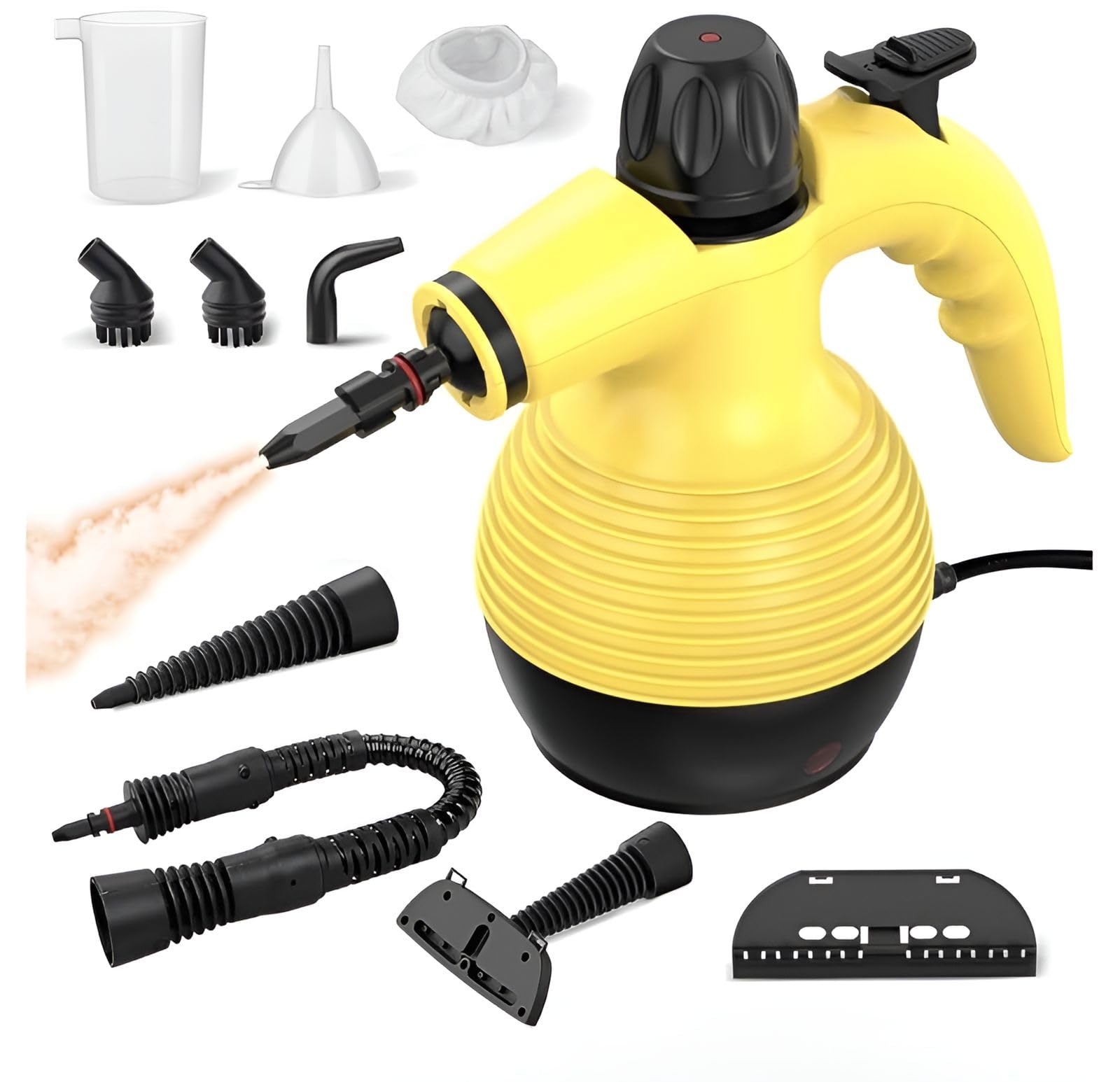 WISHSKY Pressurized Handheld Steam Cleaner,10 in 1 Handheld