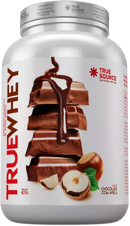 True Whey (837g) - Hidrolisado e Isolado - Sabor Chocolate c/ Avelã, True Source