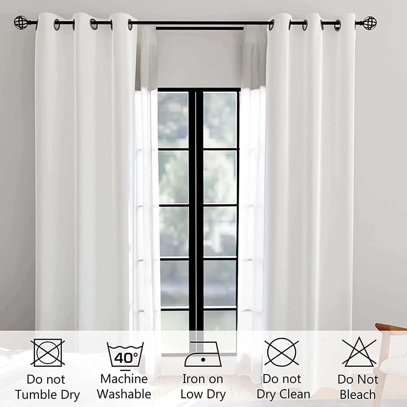 Cortinas Infantiles Impresión Digital 3D Estampado De Estrellas Azules - Cortinas Opacas Termicas Aislantes - Cortinas Dormitorio Moderno con Ollaos, 2 Paneles 264X240Cm（An X Al）
