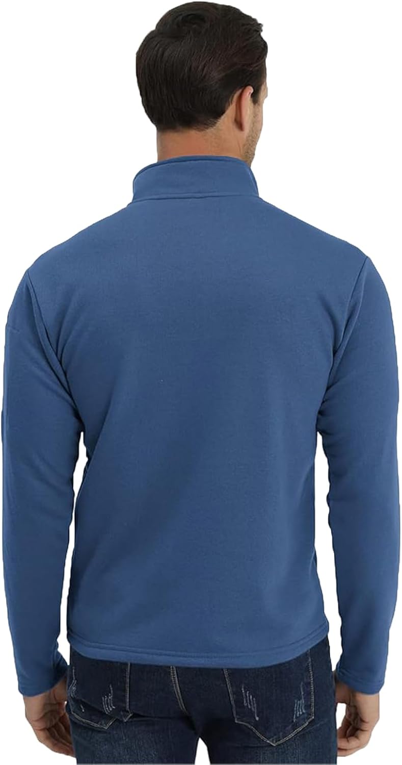 Men's American Flag Graphic Sweatshirts Patriotic Long Sleeve Stand Collar Shirts Quarter Zip Pullover Men