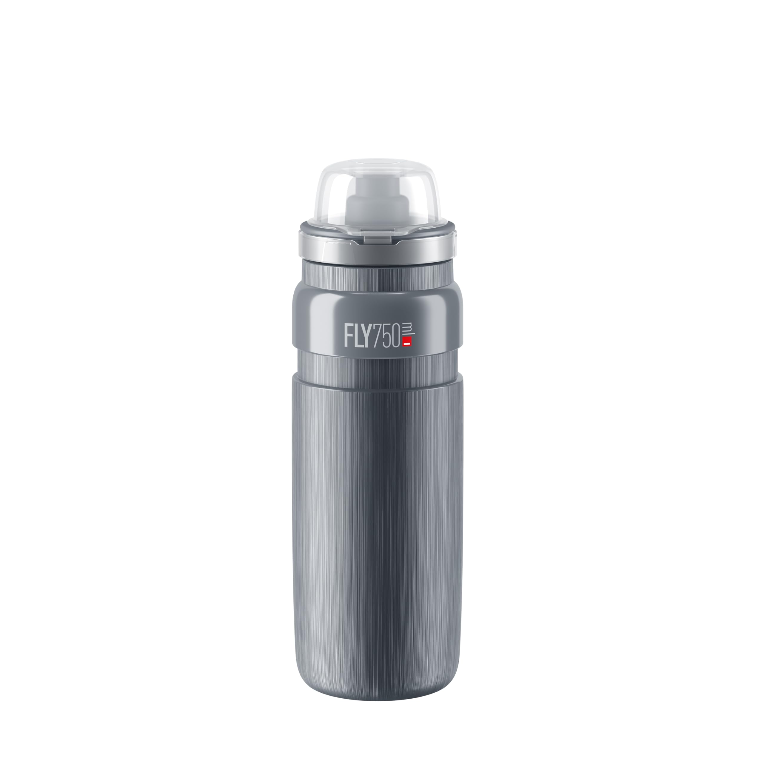 Fly MTB 750ml Bottle (Grey, Tex) – Ultra-Lightweight 30% Lighter Cycling Water Bottle with Dust-Proof Cap, Ergonomic Grip & High-Flow Valve for Mountain and Gravel Riders