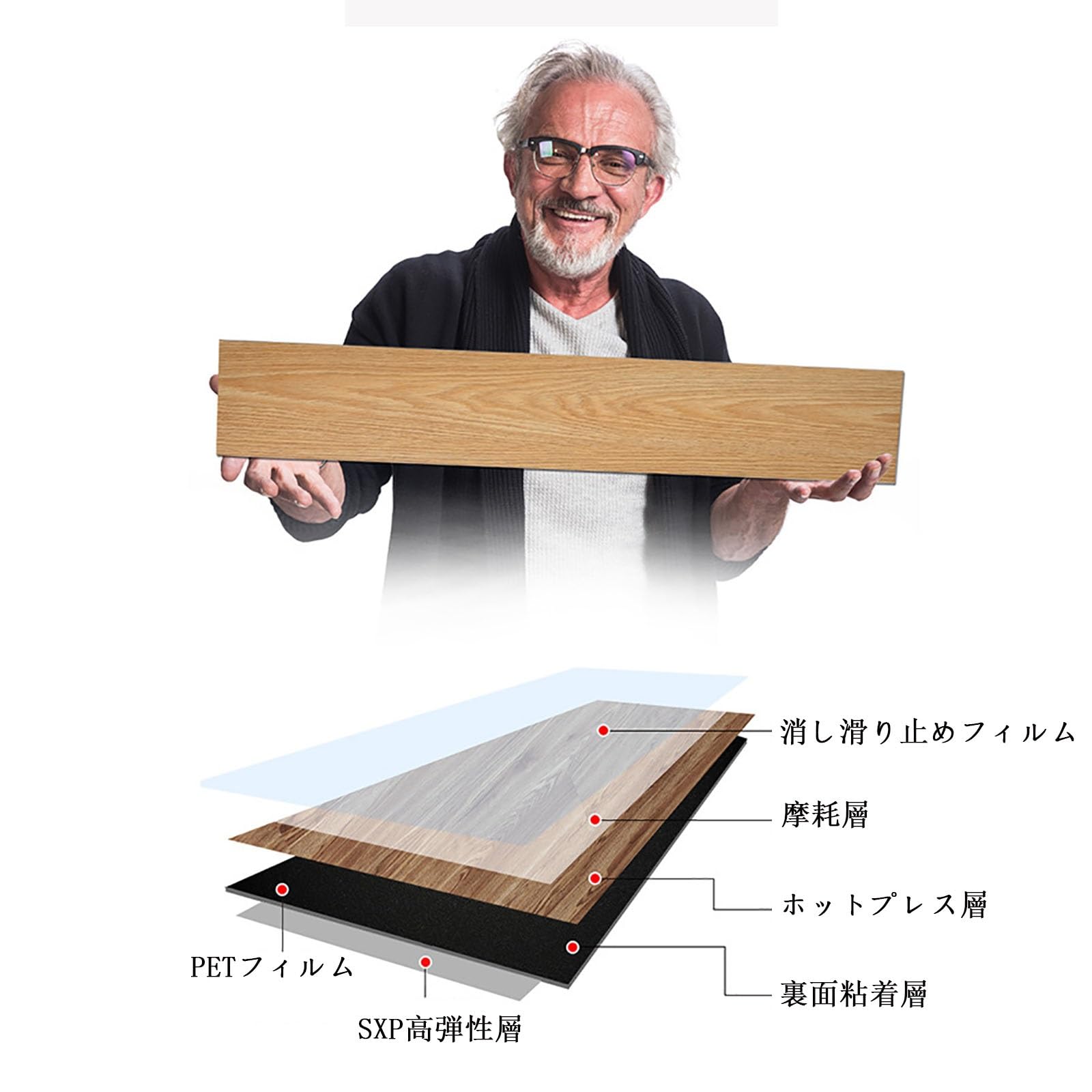 Amazon | NEONMAN 7フロアタイル フロアシート クッションフロア