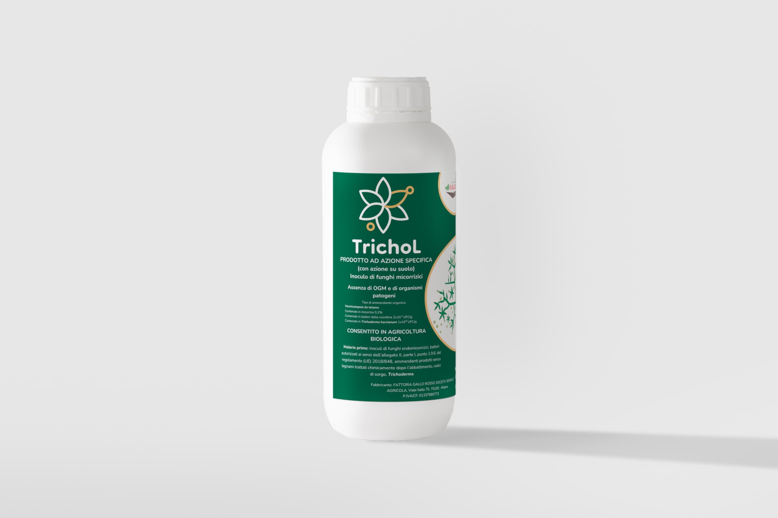 micorrize e trichoderma liquido TrichoL - Inoculo funghi micorrizici - Humus di lombrico liquido con  Trichoderma harzianum