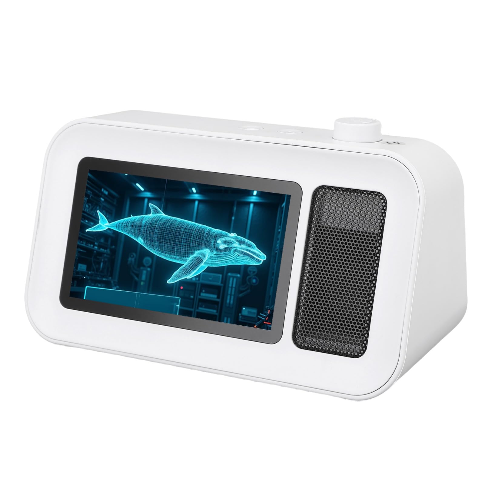 Bewinner 5-calowy Holograficzny Głośnik Bluetooth z Wyświetlaczem Reklamowym 3D z Przezroczystym Ekranem 1080P, Elektroniczny Odtwarzacz Albumów ze Zdjęciami do Prezentacji, Dekoracja