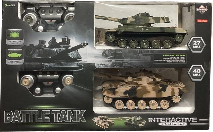 Amazon.co.jp: BATTLE TANK バトル タンク 戦車 ラジコン 2台