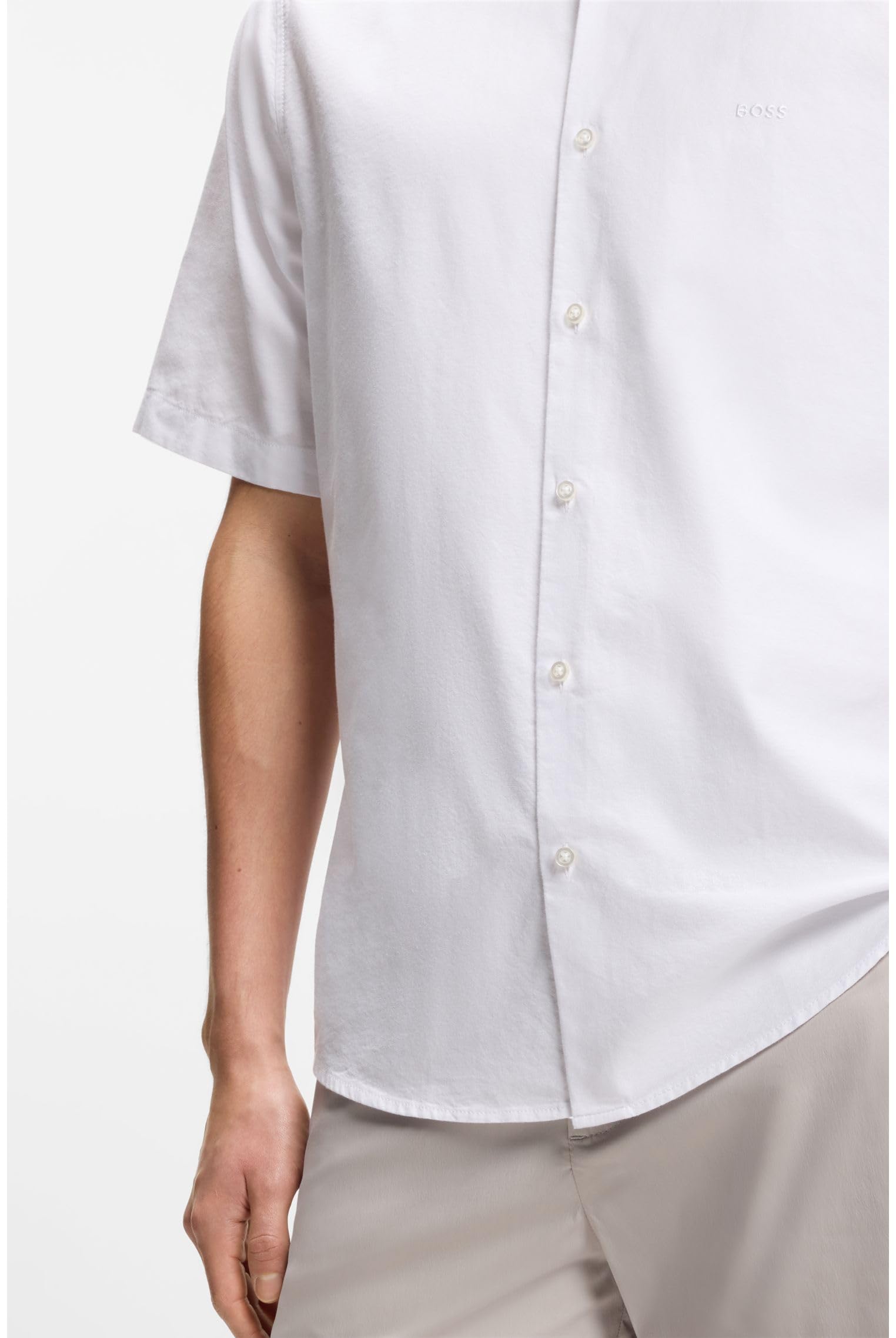 BOSS Regular-fit Hemd Aus Soft Gewaschener Oxford-Baumwolle