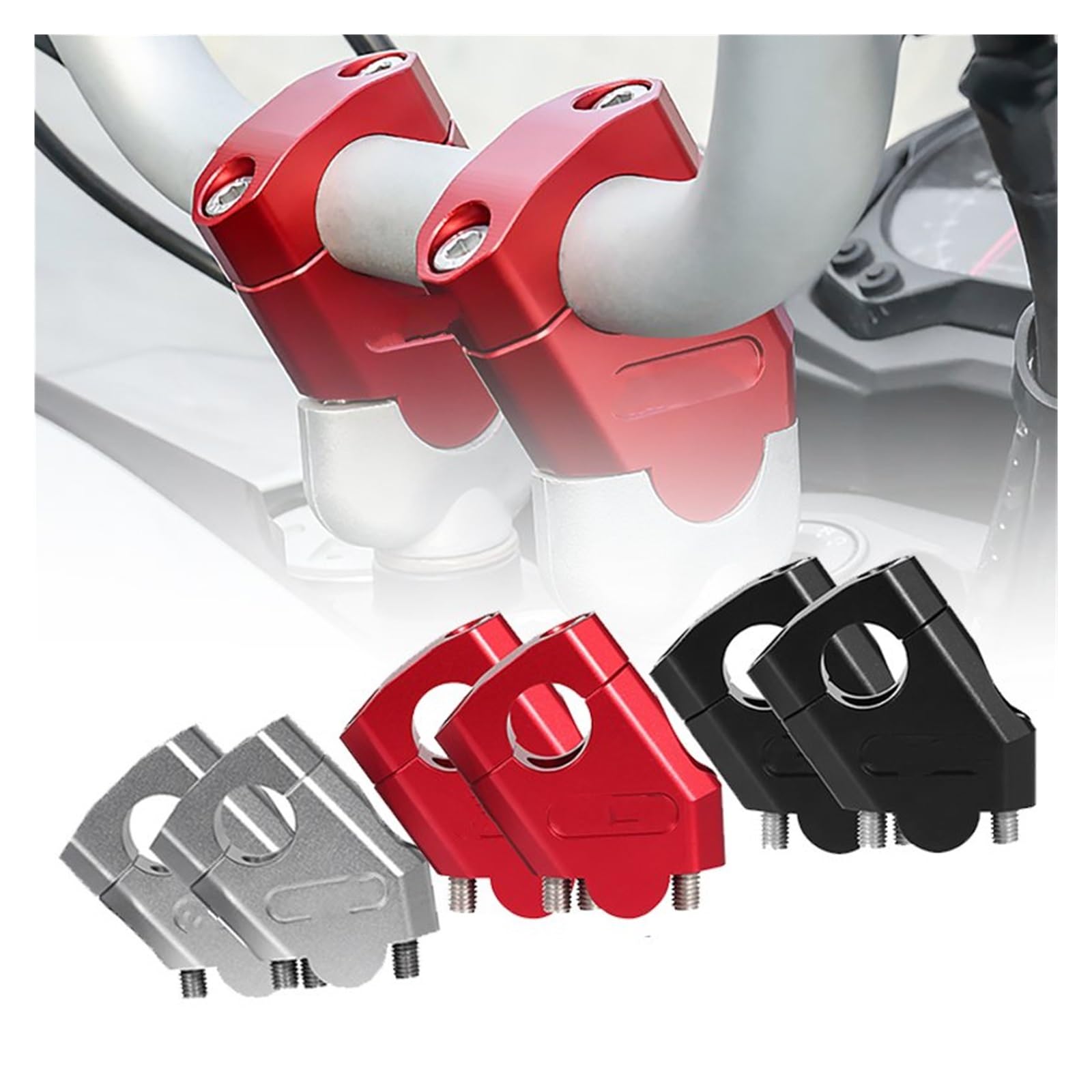 Riser Per Manubrio MT07 2021-2023 - Alza Manubrio Di 30 Mm, Offset 21 Mm, In Lega Di Alluminio - Foto 5