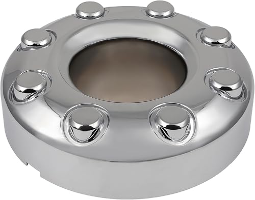 Miniatura 4 de OCPTY Paquete de 4 tapas de cubo central cromadas plateadas, repuesto para ruedas de acero OEM, 4 tapas centrales plateadas