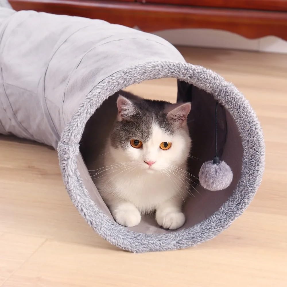 Tube De Jeu Pliable Pour Chat Tunnel Pour Chat De 10,5 Pouces De Diamètre