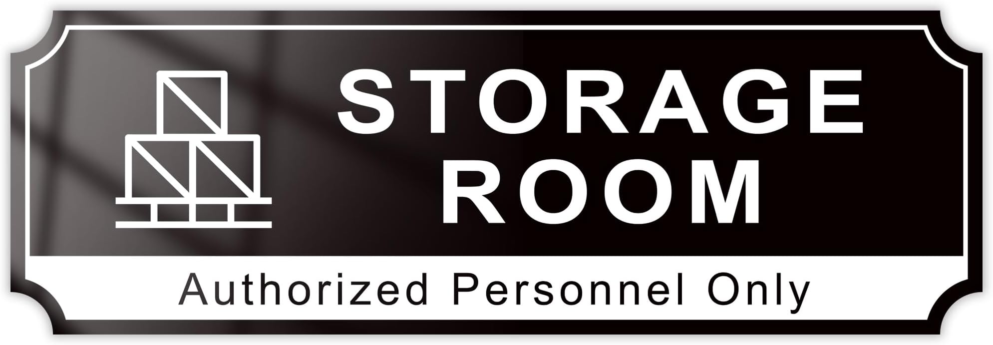 Storage Room Door Sign for Business, Self-Adhesive Durable Modern Storage Roo...