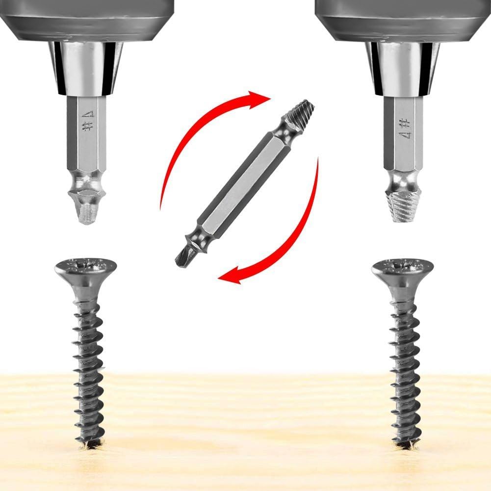 4PCS Damaged Screw Remover and Extractor Set by Fengbao - Stripped Screw Remover.